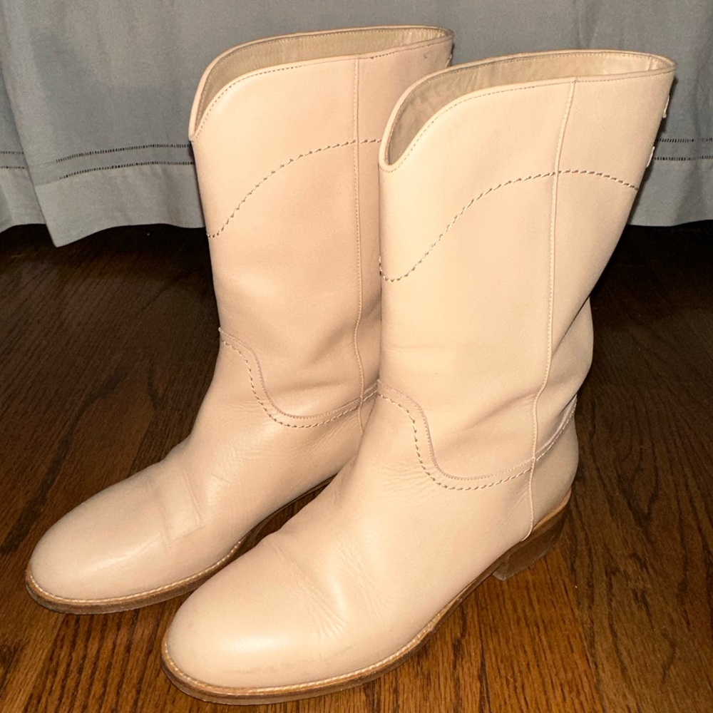 CHANEL 13C Cruise CC Logo Ascot Western Riding Boots